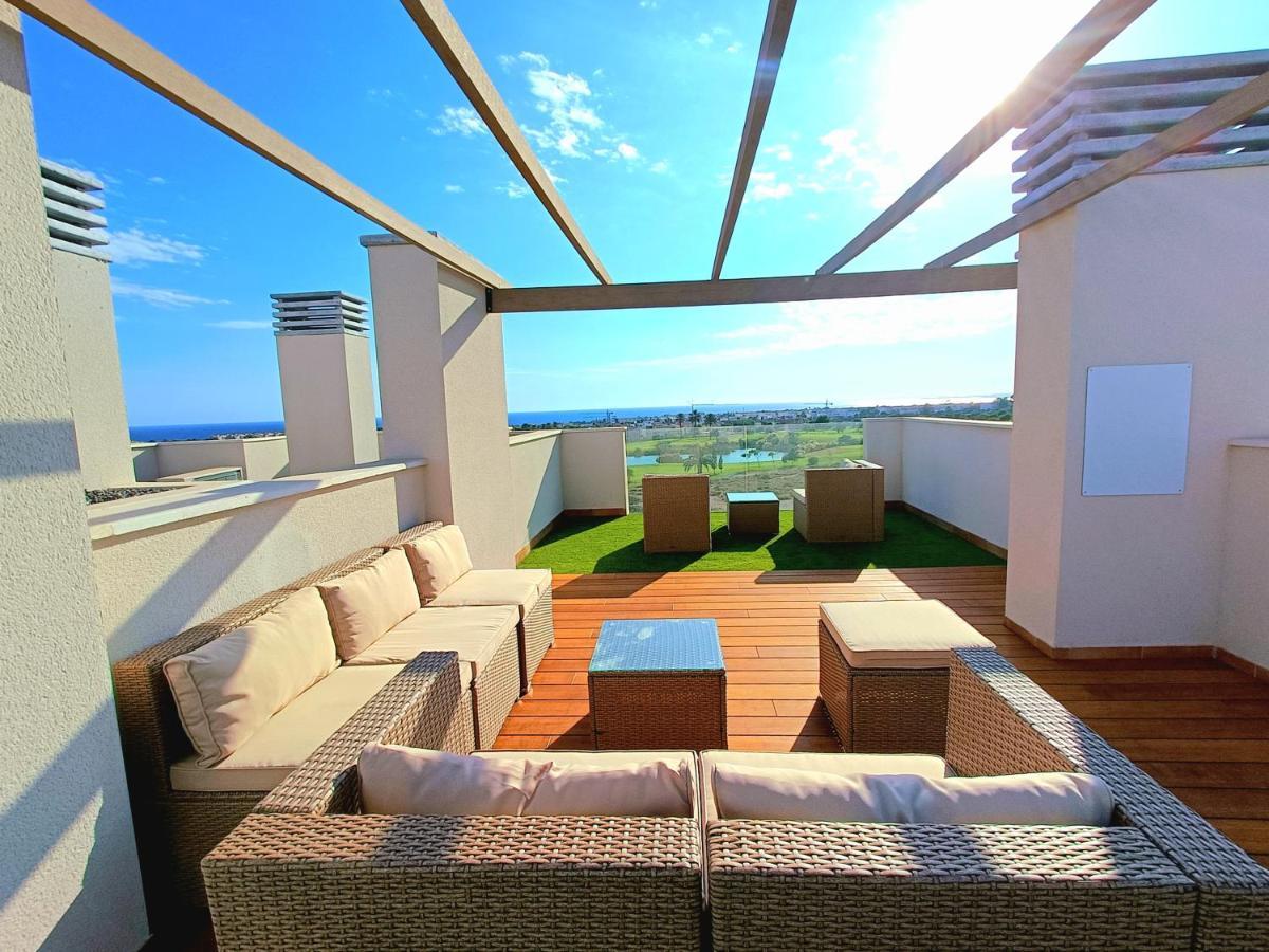 Nuevo Atico Toyo. Vistas Al Mar, Terraza, Solarium, Piscina, A/A, Wifi Y Garaje Apartman El Toyo Kültér fotó